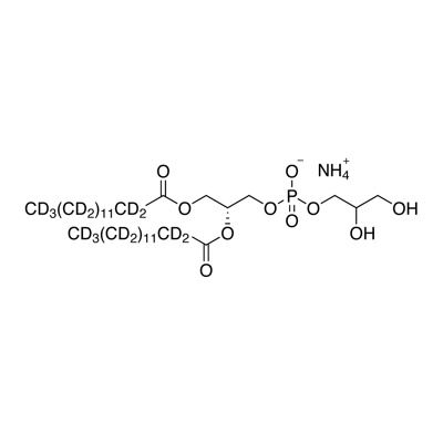 1,2-Dimyristoyl-S𝑁-glycero-3-phosphoglycerol, NH4+ (dimyristoyl-D₅₄, 97%; 50-60% ON α carbons)