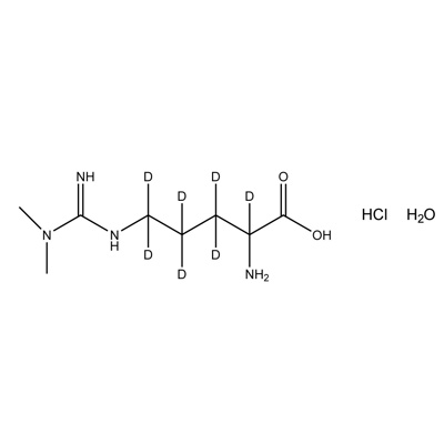 ADMA·HCl·XH₂O (asymmetric dimethylarginine) (2,3,3,4,4,5,5-D₇, 98%) may be hydrate