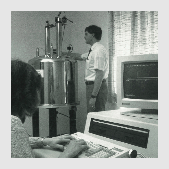 history 1989 – NMR spectrometer